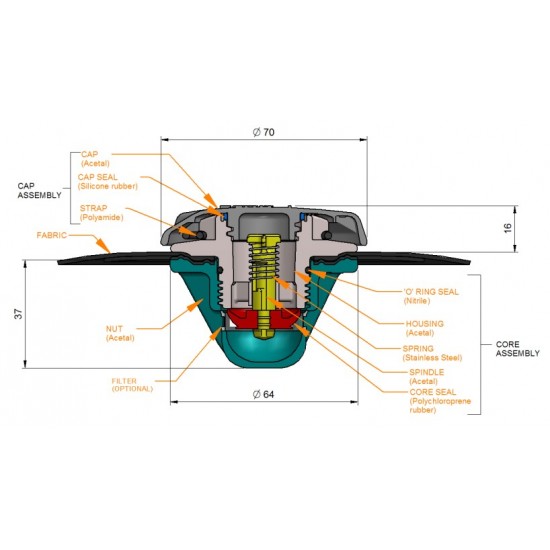 Leafield D7 Inflation / Deflation Valve - 2